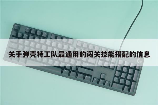 关于弹壳特工队最通用的闯关技能搭配的信息